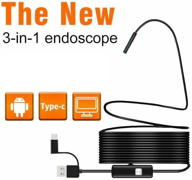 SNARIYOVSN CCTV EndoSnake Spy Camera USB Inspection Camera with 6 LED Light Security Camera