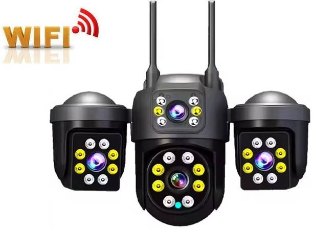 AVOIHS WIFI CCTV 1080P HD 3 Lens Camera 2way Audio Bullet+360° PTZ Control Night Vision Security Camera