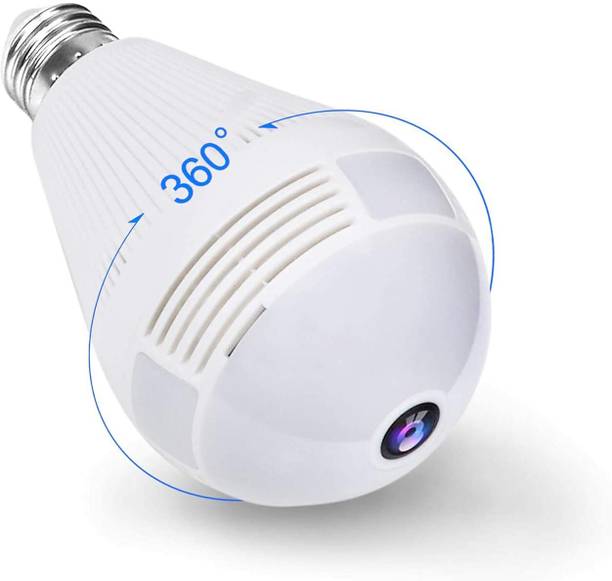 SIOVS Light Bulb Camera 2.4GHz Wireless Security IP, 360 Degrees Panoramic VR Home Surveillance Dome Cam, with Night Vision Motion... Security Camera