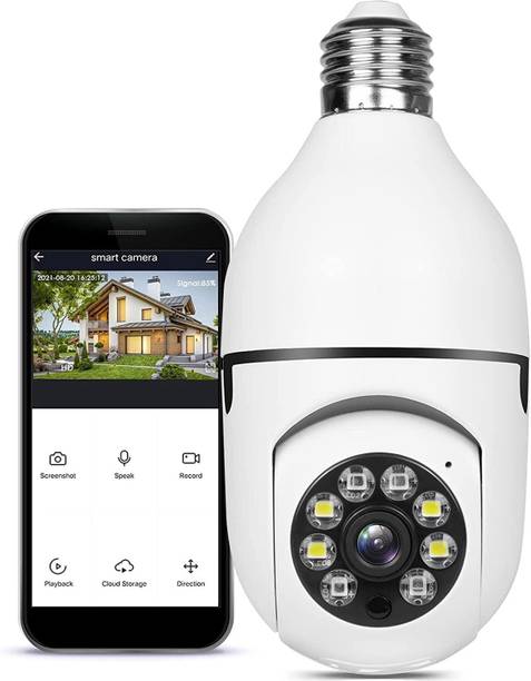 favone 360 Degree Wireless Panoramic Bulb 360° IP Camera with Night Vision Security Camera