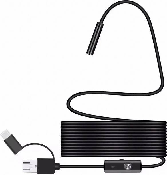 SecureAac USB Endoscope Borescope 7mm Lens 6LED Lights with 2M Cable Security Camera