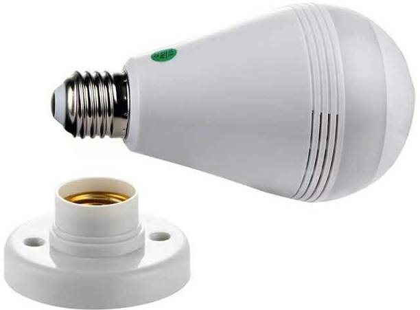 Inext High Quality WiFi Bulb Shape Fisheye 360° Panoramic Wireless Camera with LED Security Camera