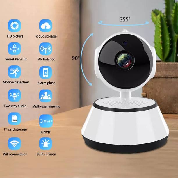 Bzrqx PTZ Hidden 360°View Mobile APP WiFi Auto Tracking 1080P HD Night Vision Security Camera