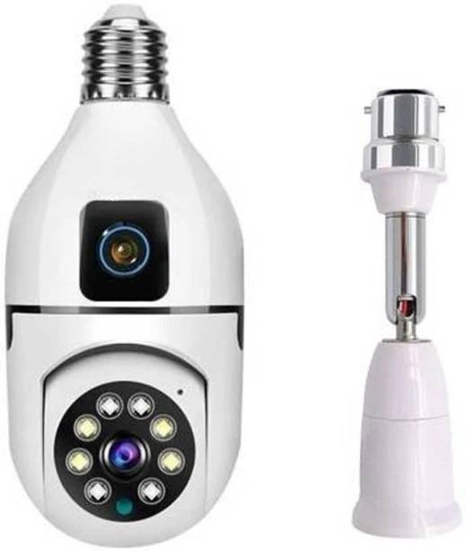 Monrix WiFi Bulb Camera 1080p with 360° View | Wireless Smart IP CCTV Camera Security Camera