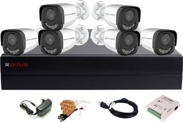 CP PLUS 8 Channel HD DVR 1080P,2.4MP SPOTVISION Color Nightvision Outdoor & Indoor Security Camera