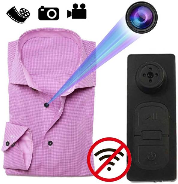 PERAMISYM Smart Button Camera with HD Video and Motion Detection Feature Spy Camera
