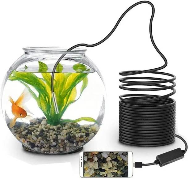 PERAMISYM 7mm Lens Endoscope Camera with 6LEDs, USB Connection, 2M Inspection Wire Security Camera