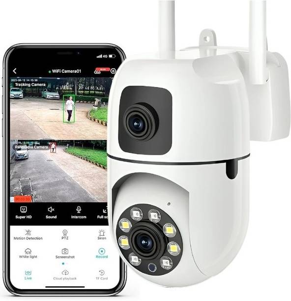OSQD WiFi Dual Lens CCTV Camera 5+5MP | PTZ 360° | AI Detection | Night Vision Security Camera