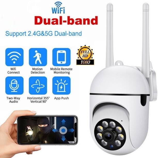 ओशसिज़ Wireless Wi-Fi IP CCTV Security 1080p 12mp Ptz Outdoor Ip66 Waterproof Pan Tilt सिक्योरिटी कैमरा