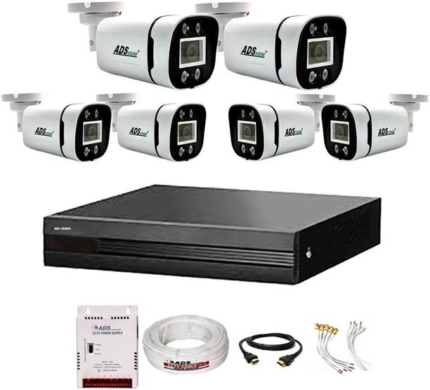 ADS VISION HYBRID 8ch DVR 6BULLET AUDIO CAMERA COLORVU NIGHT VISION KIT WITHOUT HDD Security Camera