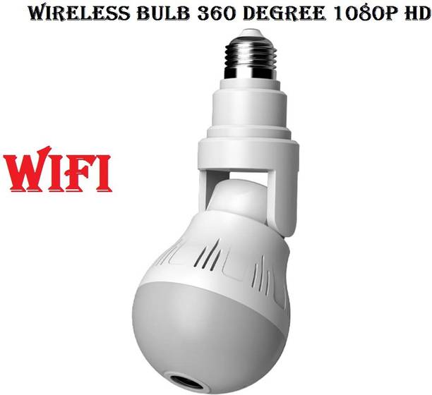 OSHSIZ Wifi Spy Camera Bulb Full HD Recording IP Camera with Night Vision Fisheye 360 Security Camera
