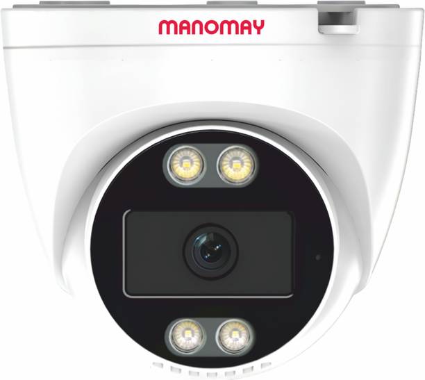 Manomay STQC Certified 3MP 4G Dome CCTV Camera | Night Vision | 2-Way Audio Security Camera