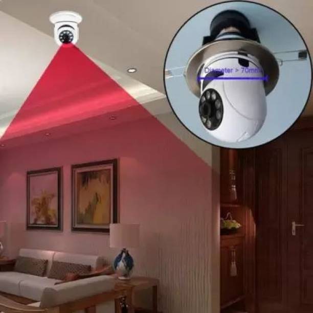 GREENEYE TECHNOLOGY Wireless Bulb Shape PTZ 360° Spy Camera cctv camera watch wireless camera spy Spy Camera