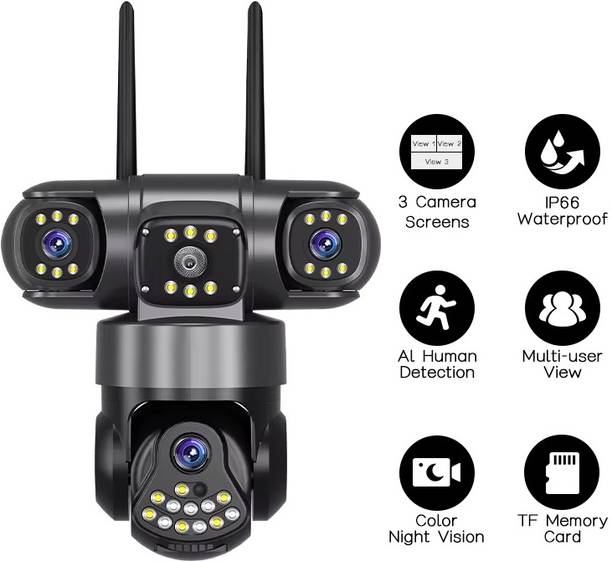 SIOVS HD CCTV SIM Camera 4G IP AI Infrared Night Vision Network PTZ Motion Detection Security Camera