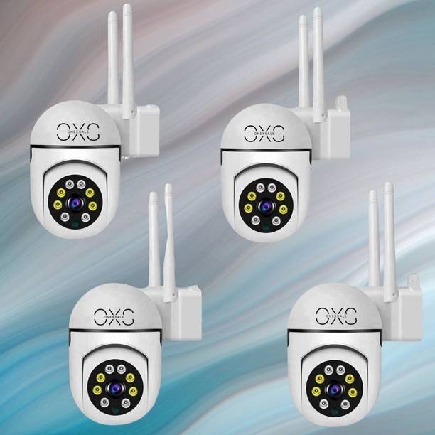 OneXsale 4MP WiFi Camera 1080p HD Night Vision 360°Live View Alarm TwoWay Audio Pack of 4 Security Camera