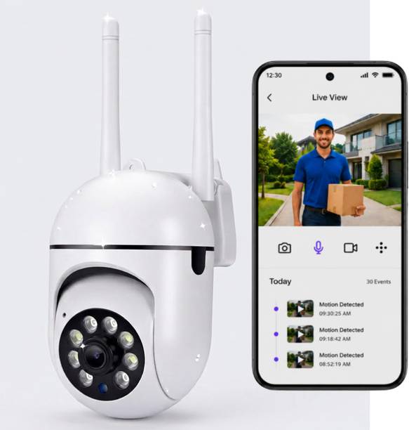 VisionCam Mini Ptz Wifi 360° Rotation, Full HD Night Vision & Ai Motion Detection Security Camera