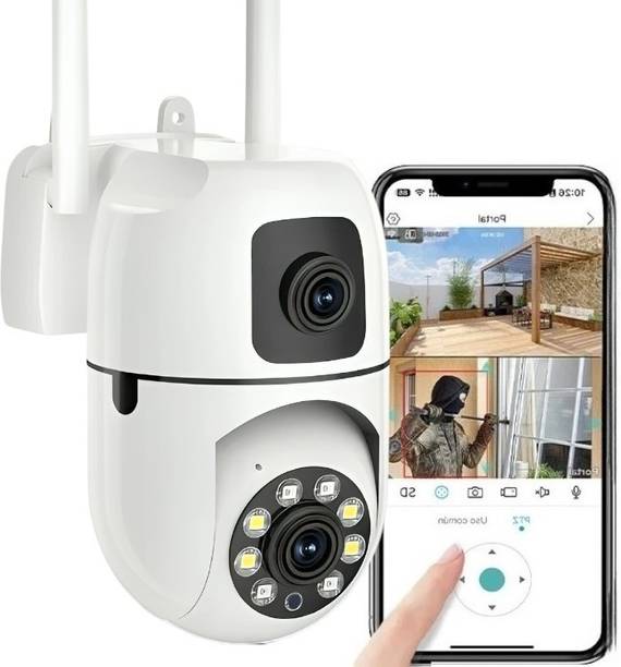 OSQD 5+5MP WiFi Dual Lens CCTV Camera | PTZ 360° | AI Detect | Two-Way Audio Security Camera