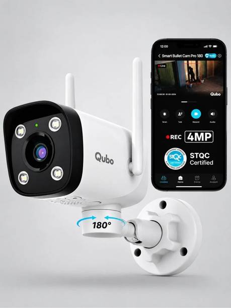Qubo Smart Bullet Cam Pro 180˚(4MP)_CCTV2 Security Camera