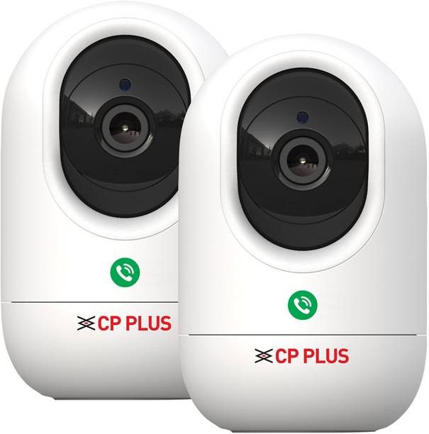 CP PLUS CP-E24Q (Pack of2) Wi-Fi Smart CCTV Camera with Press to Call & CTC Secure Tech Security Camera