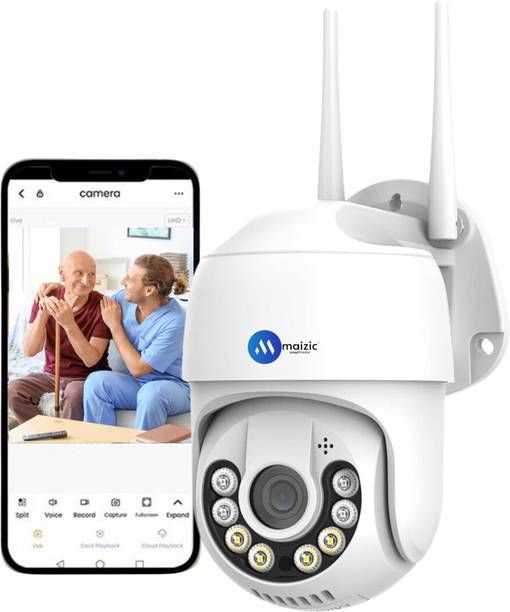 Maizic Smarthome Dragonfly 3 MP FHD Wifi Outdoor CCTV For Home With NVR Supported, PTZ 4X Zoom Security Camera