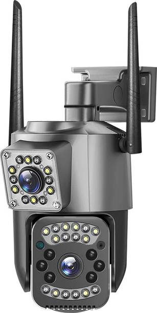 GiftNow Dual Screen 1080p WiFi Night Vision Bullet 360° Dual lens SuperCam Security Camera