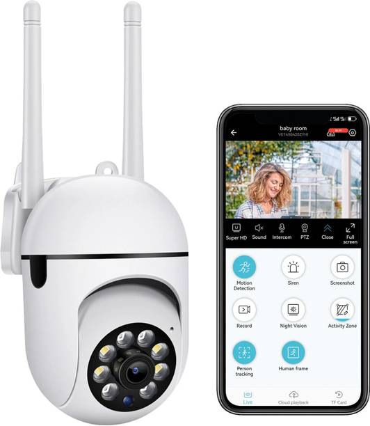 TP PLUS Wi-fi Wireless IP CCTV Night Vision Remote Indoor 1080p V380 Pro App 360 Degree Security Camera