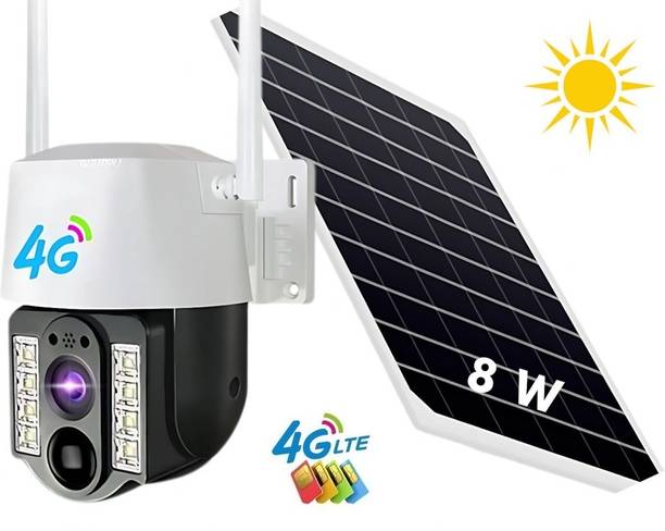 SIOVS SIM Camera PTZ 4G Solar Powered HD IP 360° Live View TwoWay Audio Night Vision Security Camera