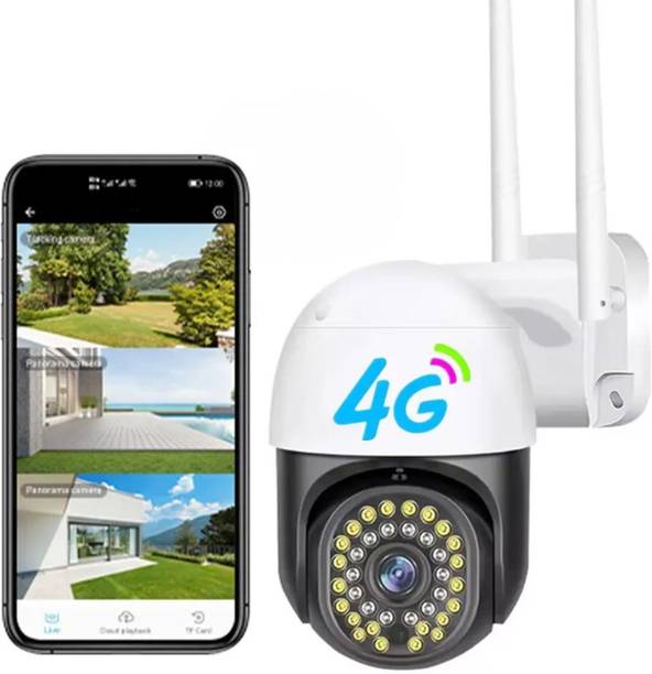Maizic Smarthome 4G PTZ CCTV Camera Sim Camera for Home, Color Night Vision, PIR Human Detection Security Camera