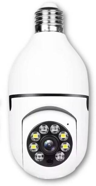 GiftNow 5MP Smart 1080P Bulb CCTV | 360° PTZ | Night Vision | Motion Detection CCTV Security Camera