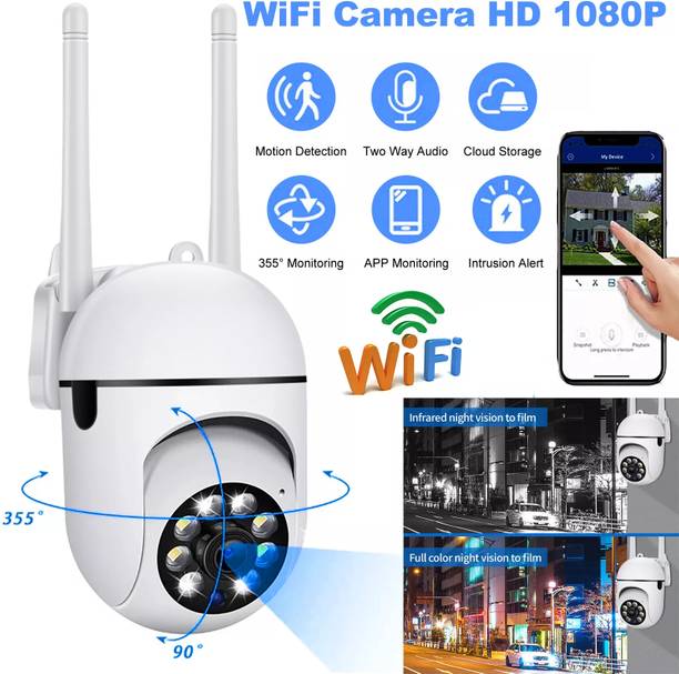 Cxoen Smart WiFi CCTV Camera Wireless 1080p PTZ Outdoor 360° View Two-Way Audio Security Camera