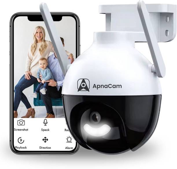 ApnaCam 5MP FHD WiFi Wireless Camera Night Vision 360°Live View Alarm TwoWay Audio Security Camera
