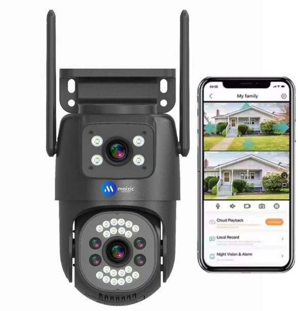 मैज़िक स्मार्टहोम 4G 8 MP HD 2 Lens/2 Screen View Wireless Outdoor CCTV Camera with 360° View सिक्योरिटी कैमरा