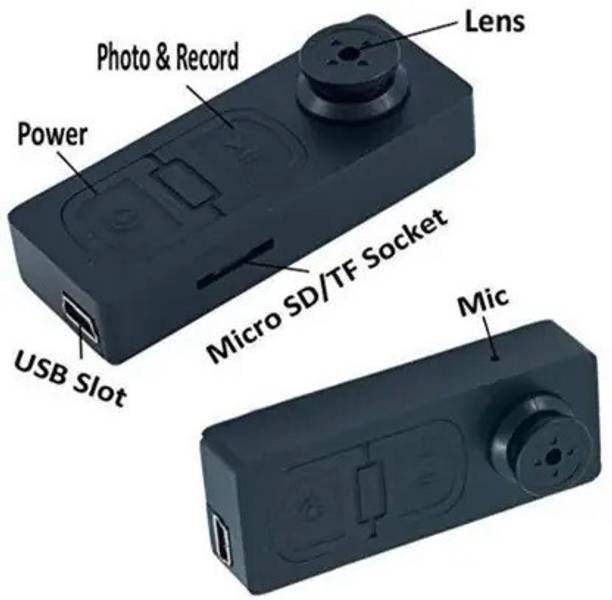 SKY HUB Mini HD Spy Button Cam with Audio, Video, Motion Detect, 32GB Card Support Spy Camera