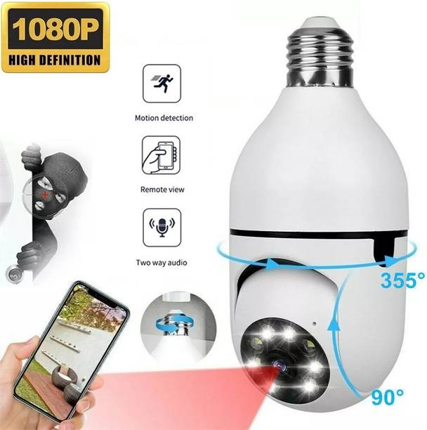 Cxoen WiFi CCTV Camera Bulb | Night Vision & Motion Alert Security Camera