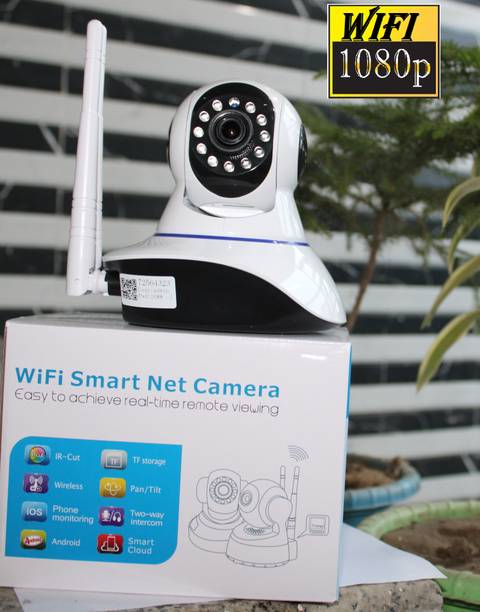 Bzrqx CCTV IP Wireless PTZ Camera 1080P WiFi Night Vision 360°Live View TwoWay Audio Security Camera