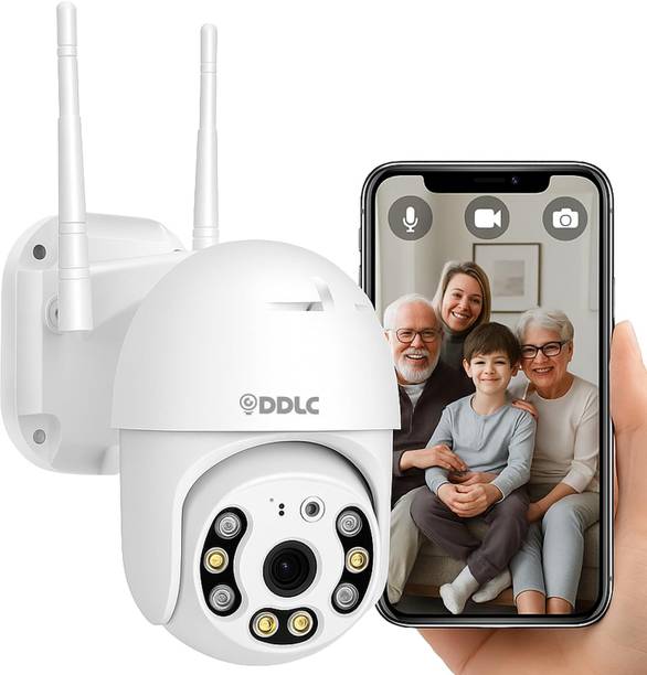 DDLC CCTV Camera Outdoor | Wireless WiFi IP Camera Home Security System 360° View Security Camera