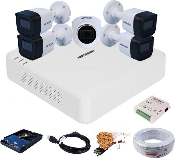 HIKVISION 8 Channal AcuSense Technology HD 4MP DVR,Outdoor & Indoor Audio Camera,AU-13 Security Camera