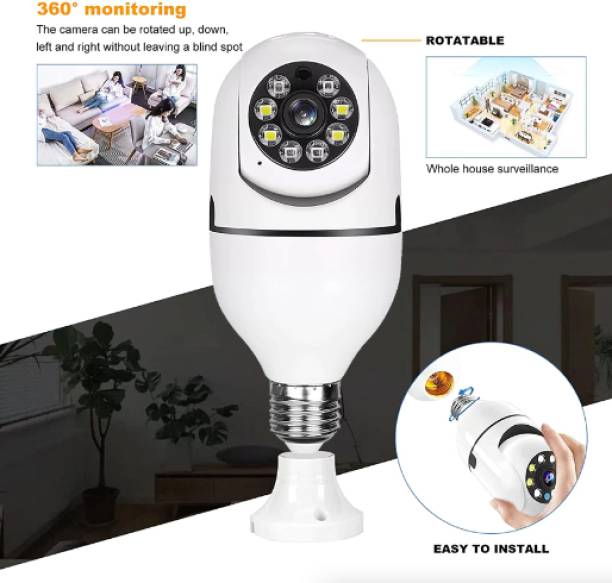 YAROH CAME18-RA169-Bulb Camera Indoor HD CCTV Wireless Camera | Security Camera Security Camera
