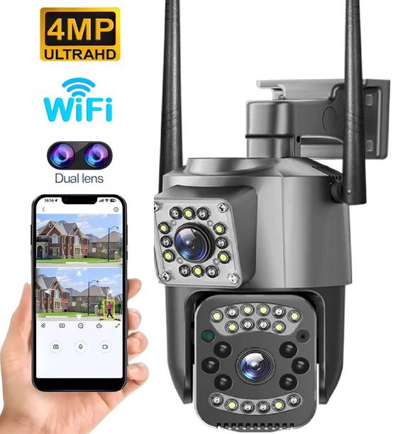 SXWDT RTR Dual Lens 360° PTZ WiFi Camera with Motion Detection Security Camera