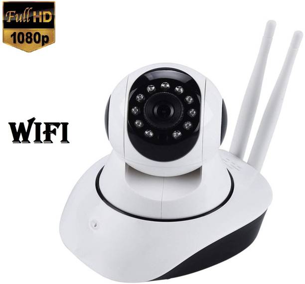 Bzrqx CCTV WiFi Wireless PTZ Camera 1080p Night Vision 360° Live View TwoWay Audio Security Camera