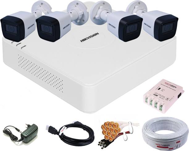 हिक्विजन 4 Channel HD DVR 1080P,2MP Outdoor सिक्योरिटी कैमरा