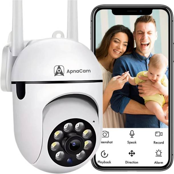 ApnaCam 5MP FHD WiFi Indoor Mini Fox PTZ CCTV Camera For Home with Color Night Vision Security Camera