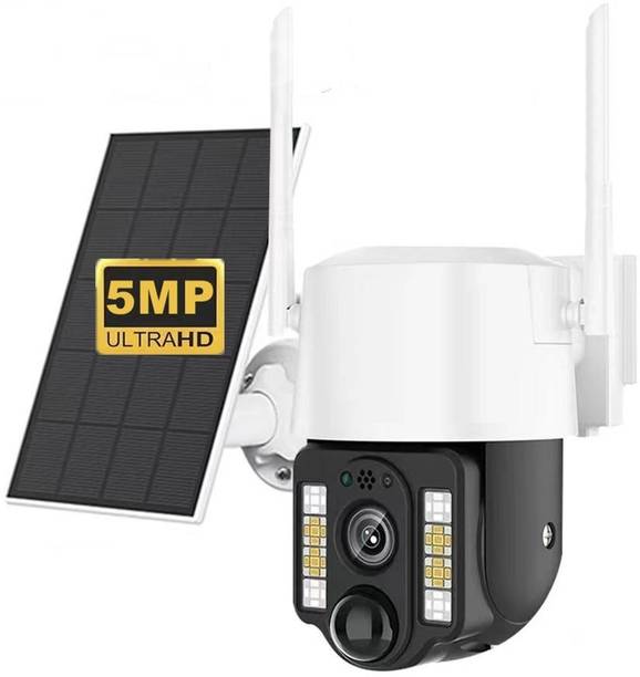 SIOVS SIM Camera Solar Powered PTZ 360° Night Vision HD 2-way Audio Motion Detection Security Camera