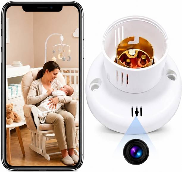 DENVY DENVY WiFi Bulb Holder Camera, Audio Video Recorder, Secret CCTV Camera for Home Security Camera