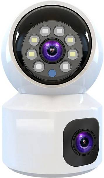ELEKTRO WELT WIFI PTZ 2MP LIVE VIEW DUAL CAMERA Night Vision|Two Way Talk|Motion Tracking Security Camera