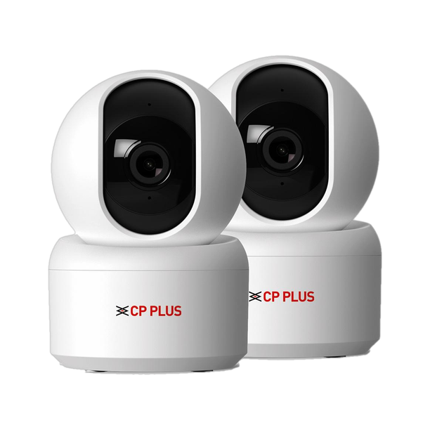 CP PLUS CP-E35Q (Pack of 2) Wifi Smart CCTV Camera with 360 View & CTC Cyber Secure Tech Security Camera