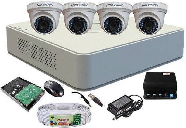 HIKVISION DVR DS-7A04HGHI-F1/N OR DS-7A04HGHI-F1/ECO 1PCS AND DOME CAMERA Security Camera