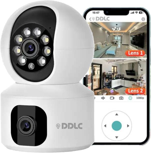 DDLC DuoXR 3MP Dual Lens Wireless WiFi Smart CCTV Camera | Ultra HD View Security Camera