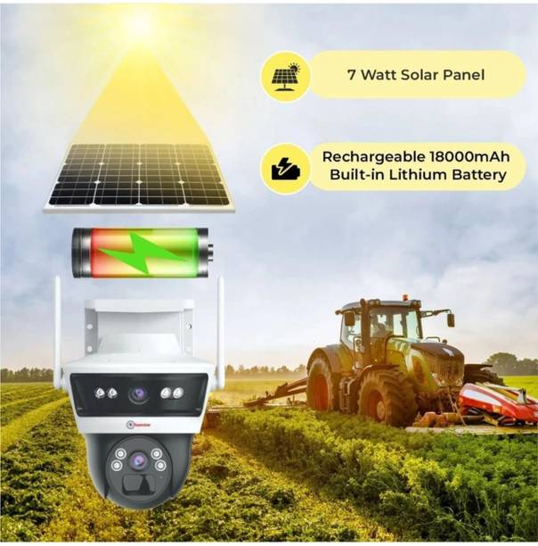 trueviwe Solar PTZ Dual Lens Security Camera Security Camera