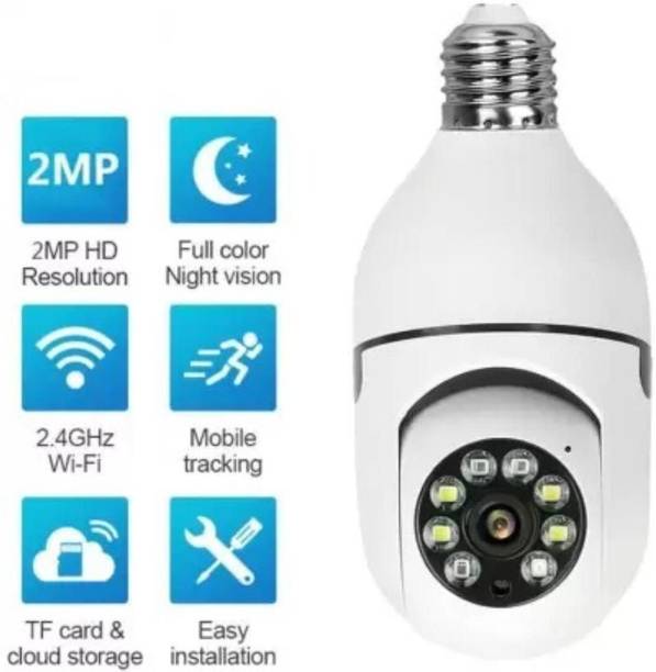 PERAMISYM Wi-Fi CCTV Camera Wireless Bulb Shape Indoor 360° Spy Camera wifi camera indoor Security Camera